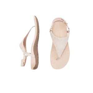 New! Vionic Margot‎ Studs Suede Sandals in Nude—NWOT